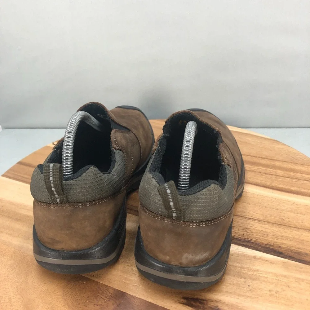 Keen Rialto Slip On Casual Shoes Mens 9.5 Brown Leather Comfort Walking Cushion - Picture 4 of 7